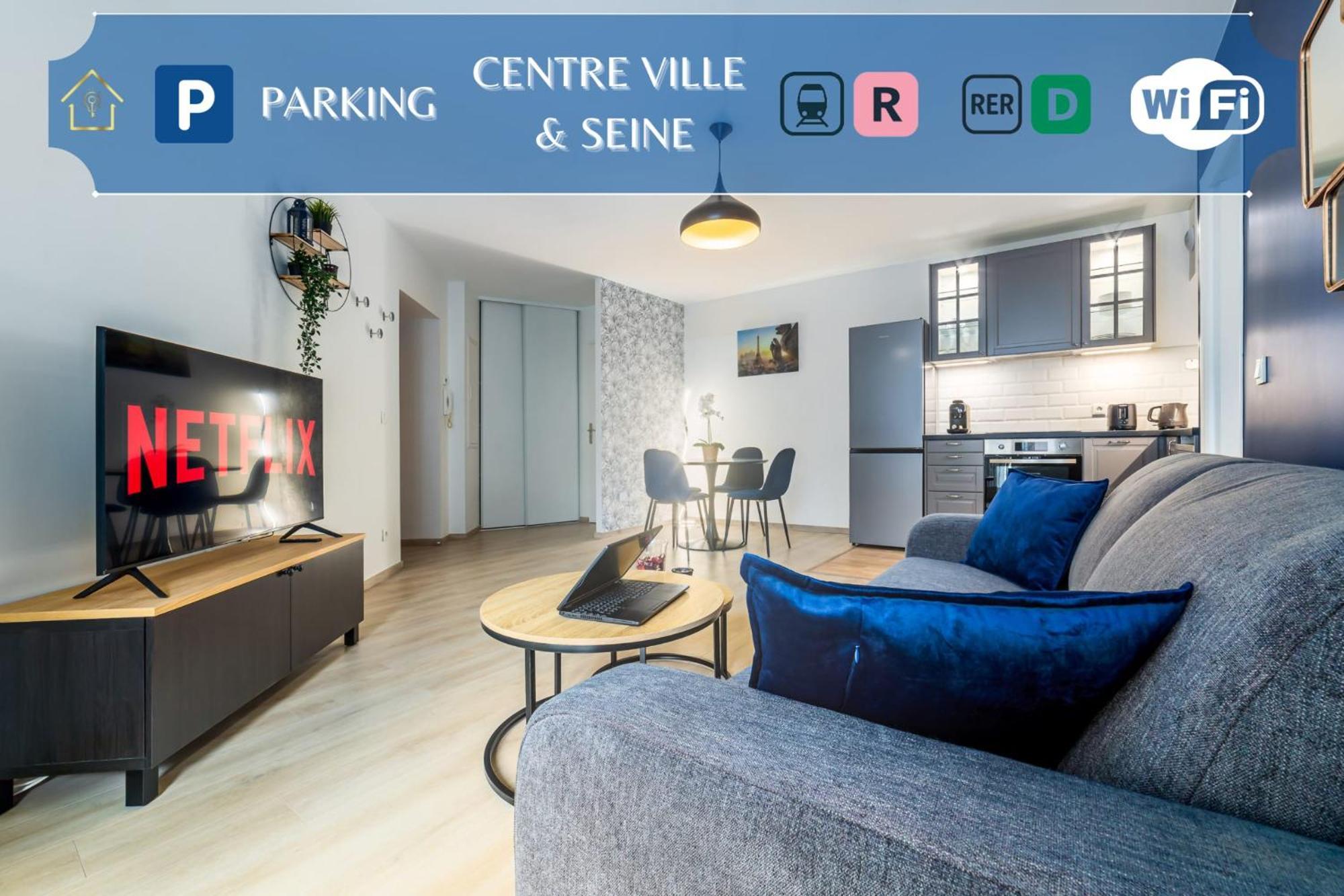 Appartement L'Ilot Bleu Paradis Melun Exterior photo